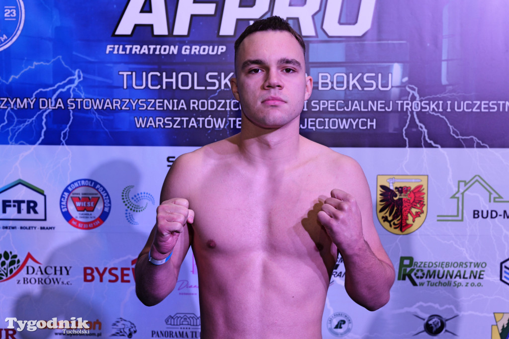 Ważenie przed Afpro Tucholską Galą Boksu