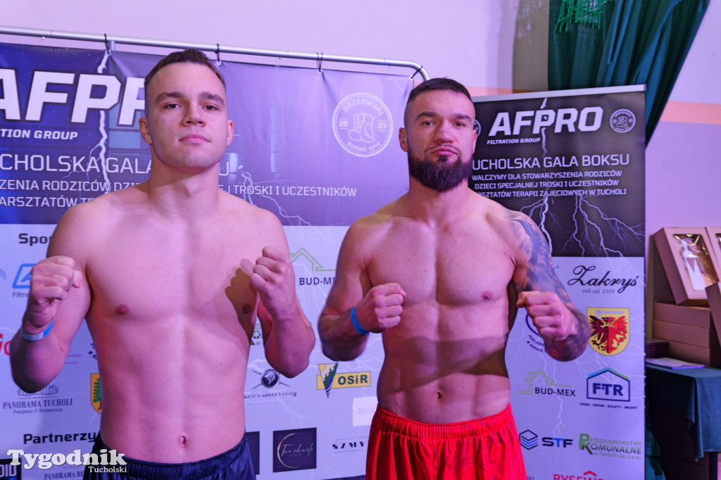 Ważenie przed Afpro Tucholską Galą Boksu