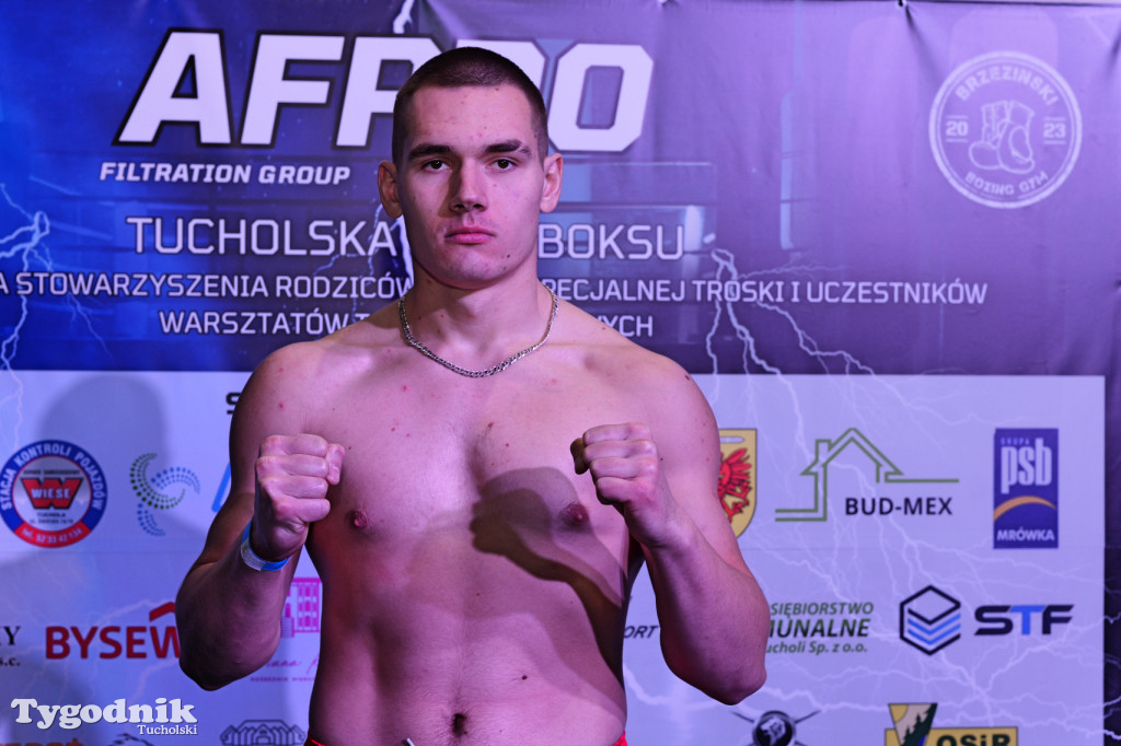 Ważenie przed Afpro Tucholską Galą Boksu