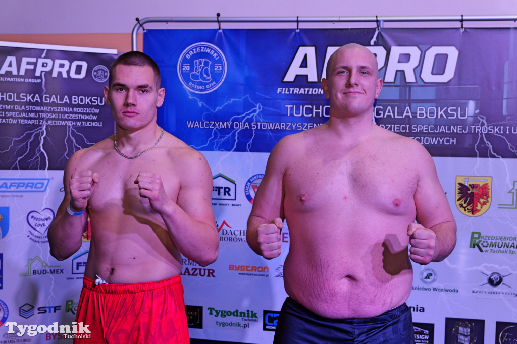 Ważenie przed Afpro Tucholską Galą Boksu