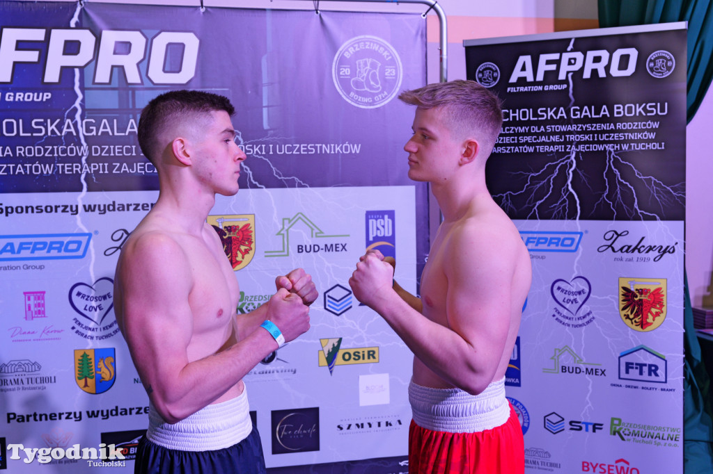 Ważenie przed Afpro Tucholską Galą Boksu