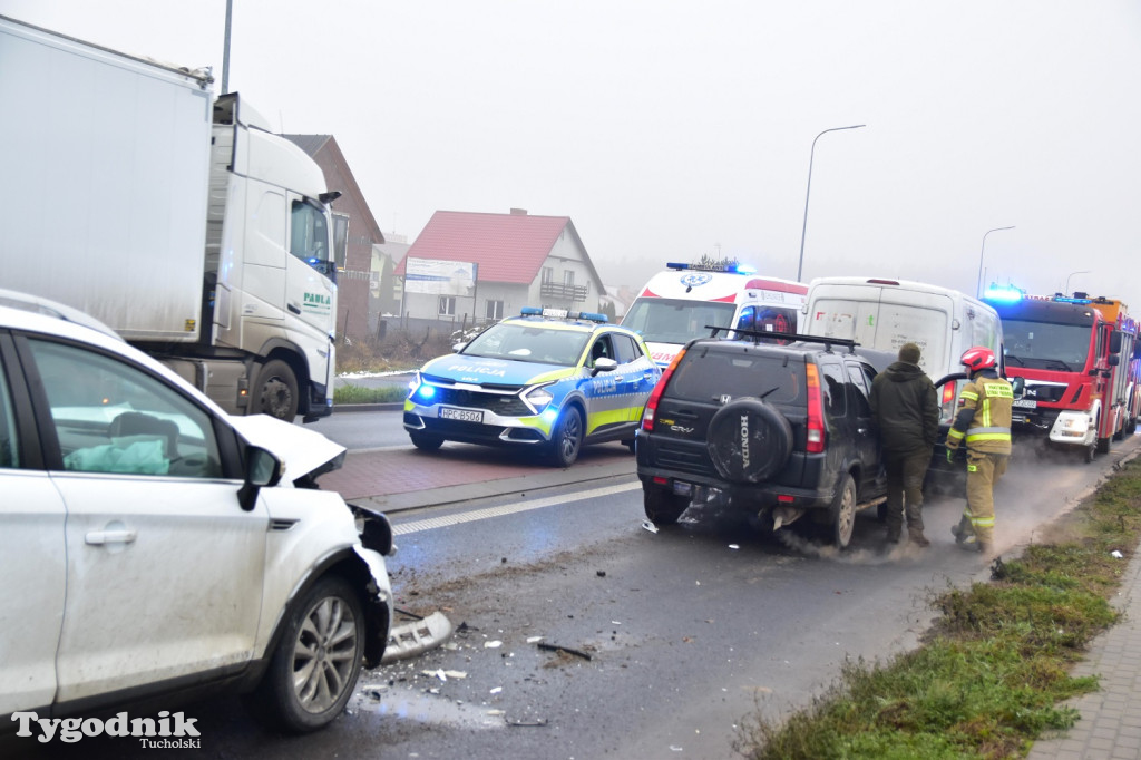 Rudzki Most: Zderzenie trzech pojazdów