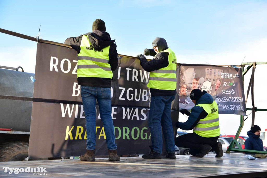 Rolnicy z powiatu tucholskiego dołączyli do ogólnopolskiego protestu