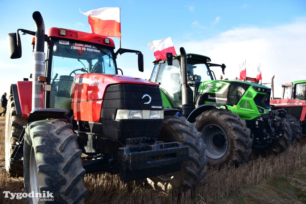 Rolnicy z powiatu tucholskiego dołączyli do ogólnopolskiego protestu