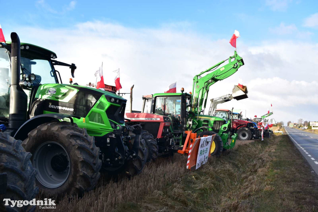 Rolnicy z powiatu tucholskiego dołączyli do ogólnopolskiego protestu