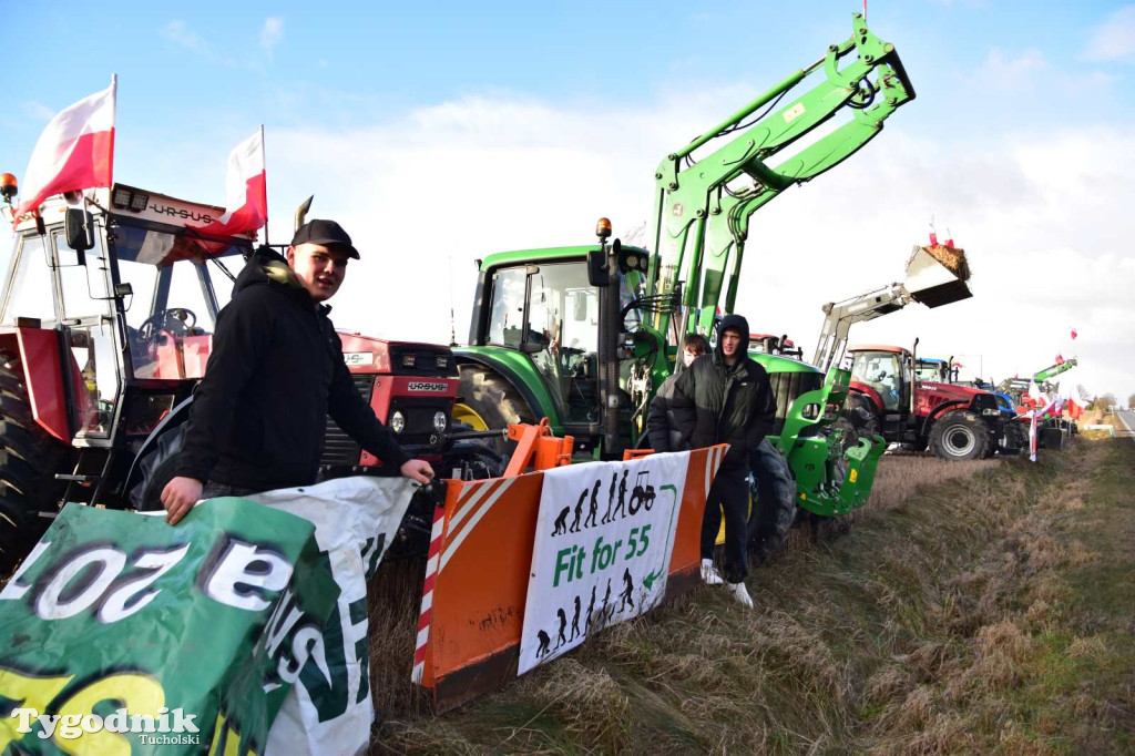 Rolnicy z powiatu tucholskiego dołączyli do ogólnopolskiego protestu
