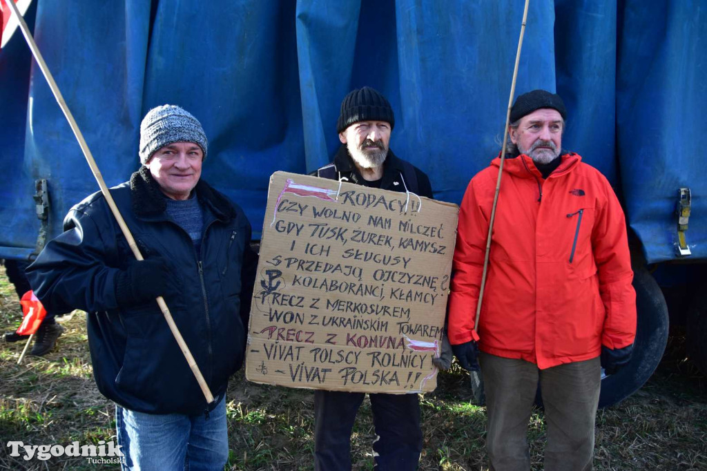 Rolnicy z powiatu tucholskiego dołączyli do ogólnopolskiego protestu