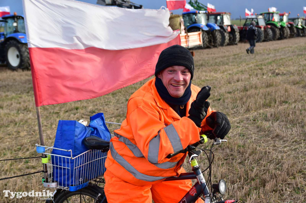 Rolnicy z powiatu tucholskiego dołączyli do ogólnopolskiego protestu