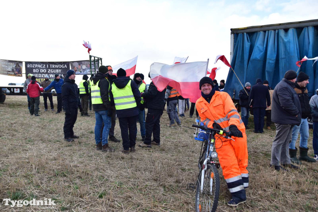Rolnicy z powiatu tucholskiego dołączyli do ogólnopolskiego protestu