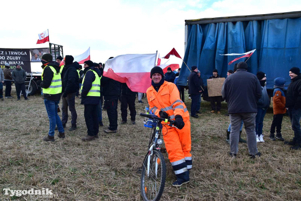 Rolnicy z powiatu tucholskiego dołączyli do ogólnopolskiego protestu