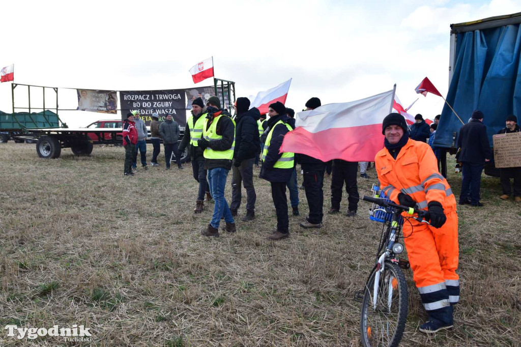 Rolnicy z powiatu tucholskiego dołączyli do ogólnopolskiego protestu