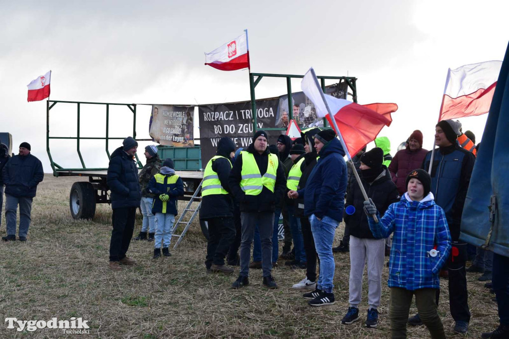 Rolnicy z powiatu tucholskiego dołączyli do ogólnopolskiego protestu