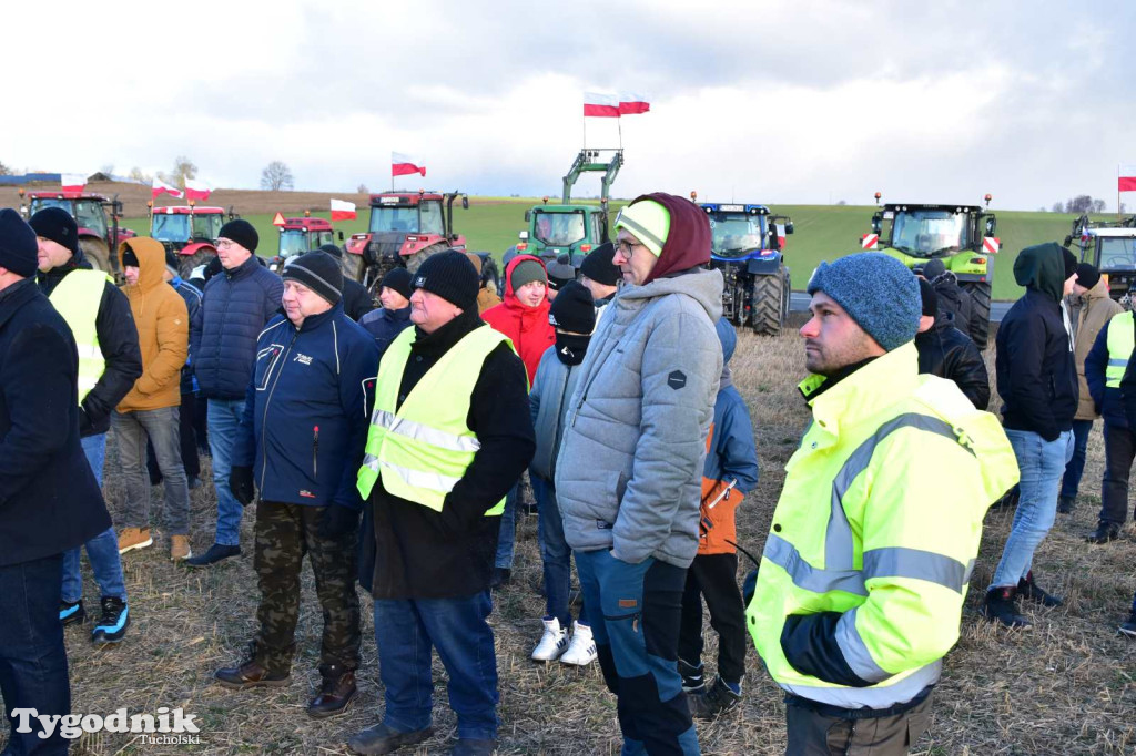 Rolnicy z powiatu tucholskiego dołączyli do ogólnopolskiego protestu
