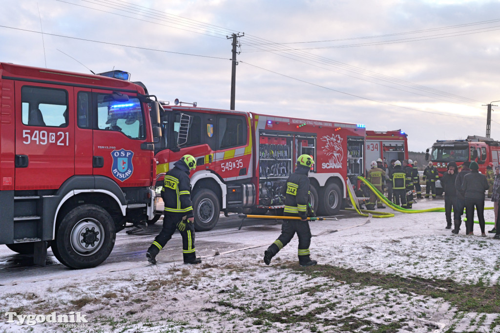 Pożar domu we wsi Lubiewice - 3 stycznia