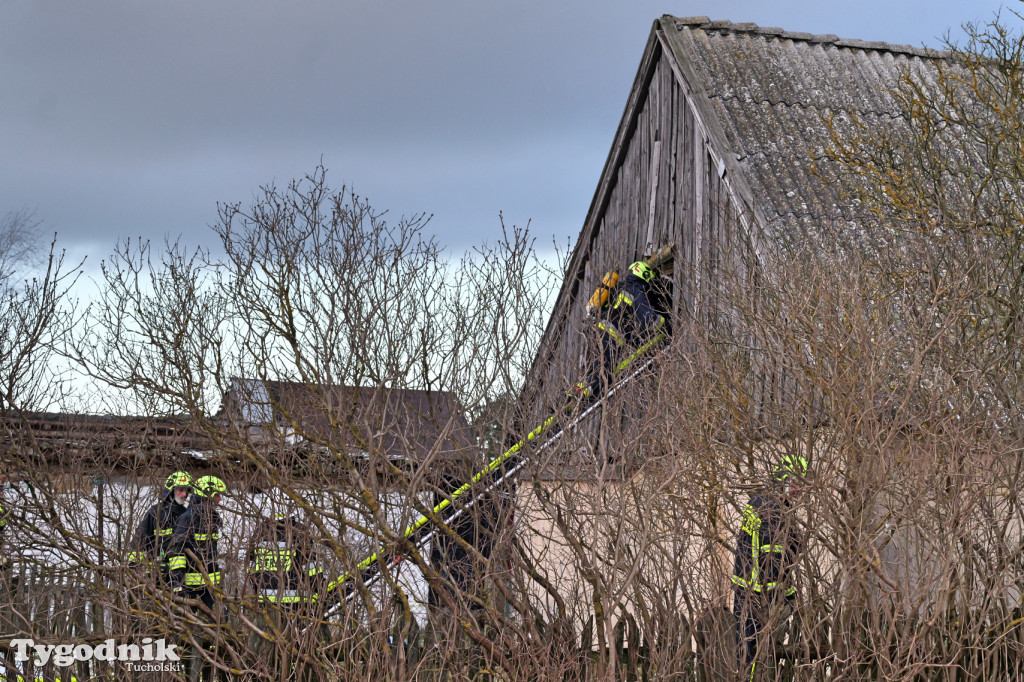 Pożar domu we wsi Lubiewice - 3 stycznia