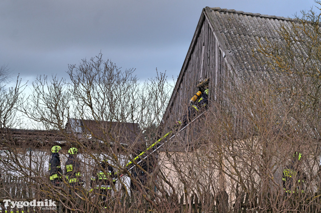 Pożar domu we wsi Lubiewice - 3 stycznia