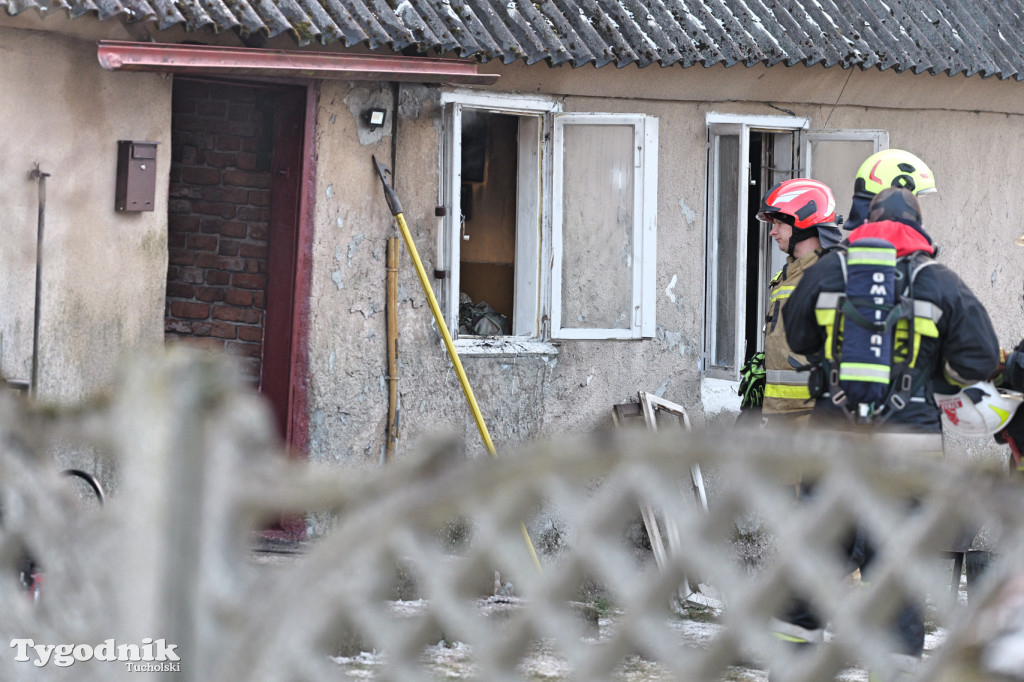 Pożar domu we wsi Lubiewice - 3 stycznia