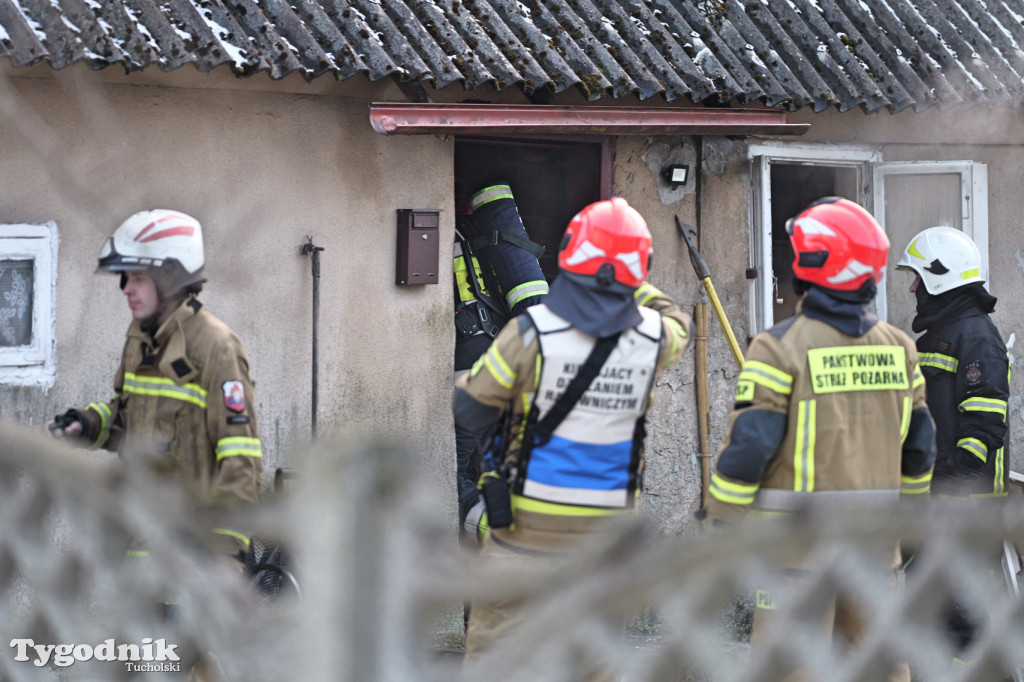 Pożar domu we wsi Lubiewice - 3 stycznia