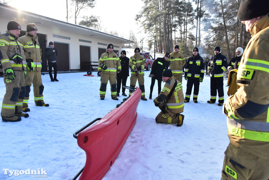 Raciąż: Ćwiczyli, jak ratować ludzi na zamarzniętych akwenach