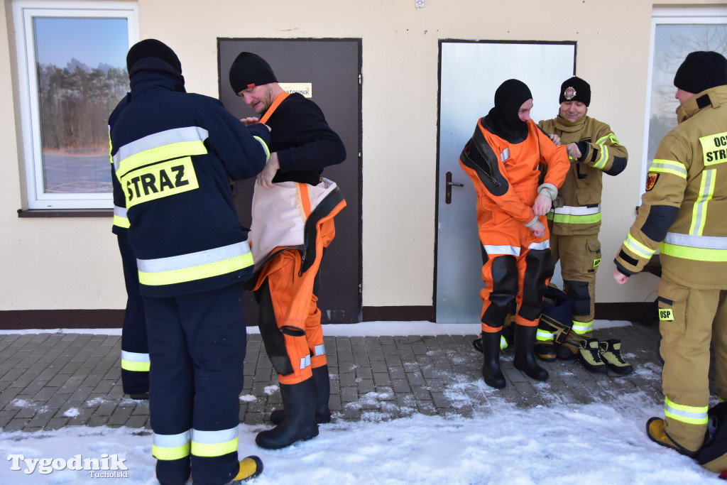 Raciąż: Ćwiczyli, jak ratować ludzi na zamarzniętych akwenach
