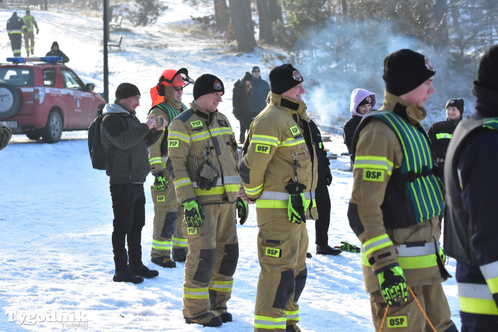 Raciąż: Ćwiczyli, jak ratować ludzi na zamarzniętych akwenach