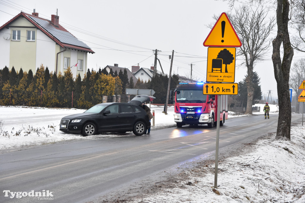 Kolizja drogowa między Tucholą a Małym Mędromierzem / ZDJĘCIA
