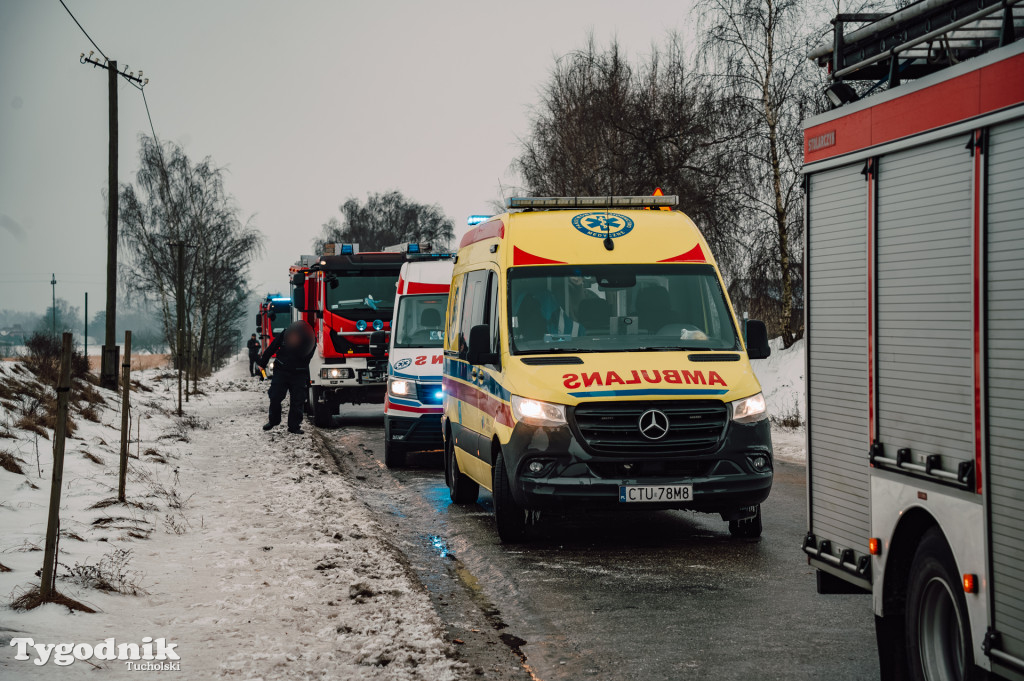 Aż 9 osób poszkodowanych po wypadku dwóch busów w Śliwicach