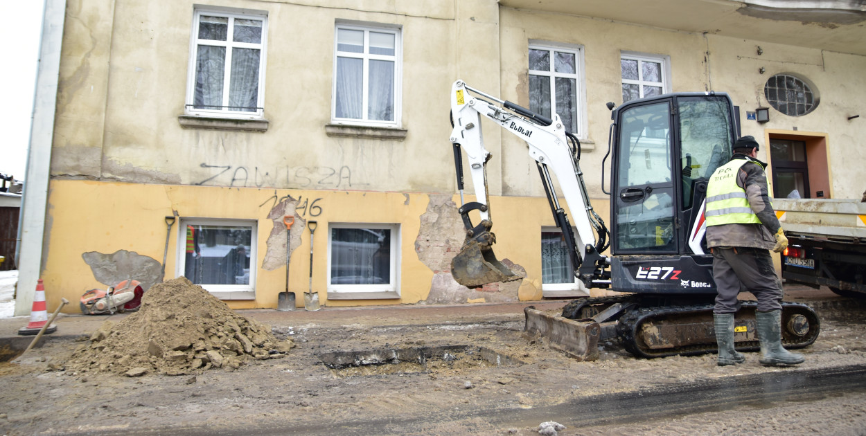 Awaria na ul. Chopina