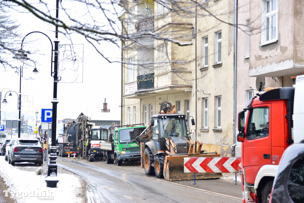 Awaria na ul. Chopina