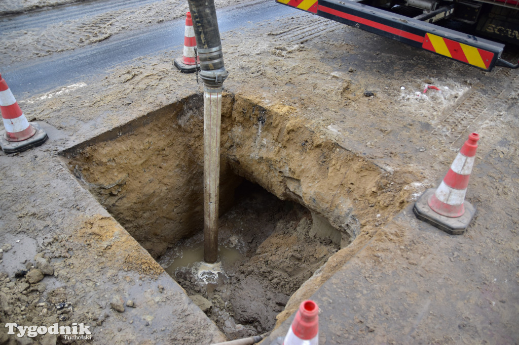 Awaria na ul. Chopina