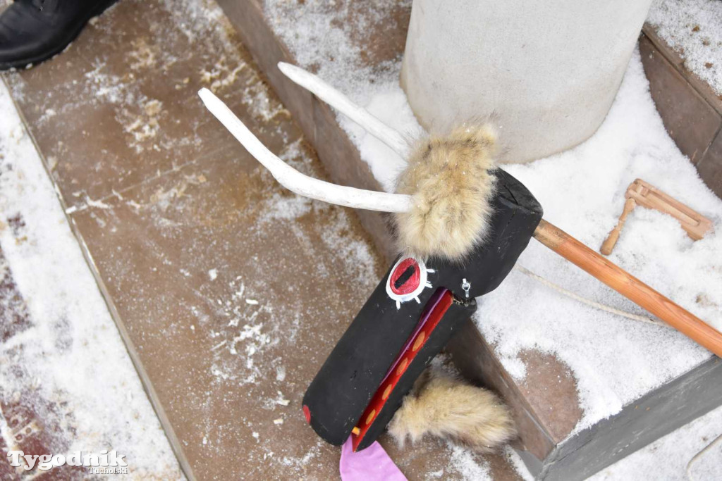 Korowód kolędników rozgrzał mroźną i śnieżną Tucholę