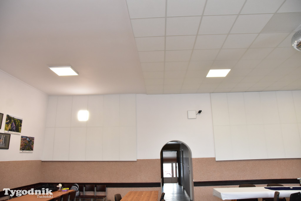 Minikowo: W czynie społecznym zadbali o akustykę w sali świetlicy wiejskiej