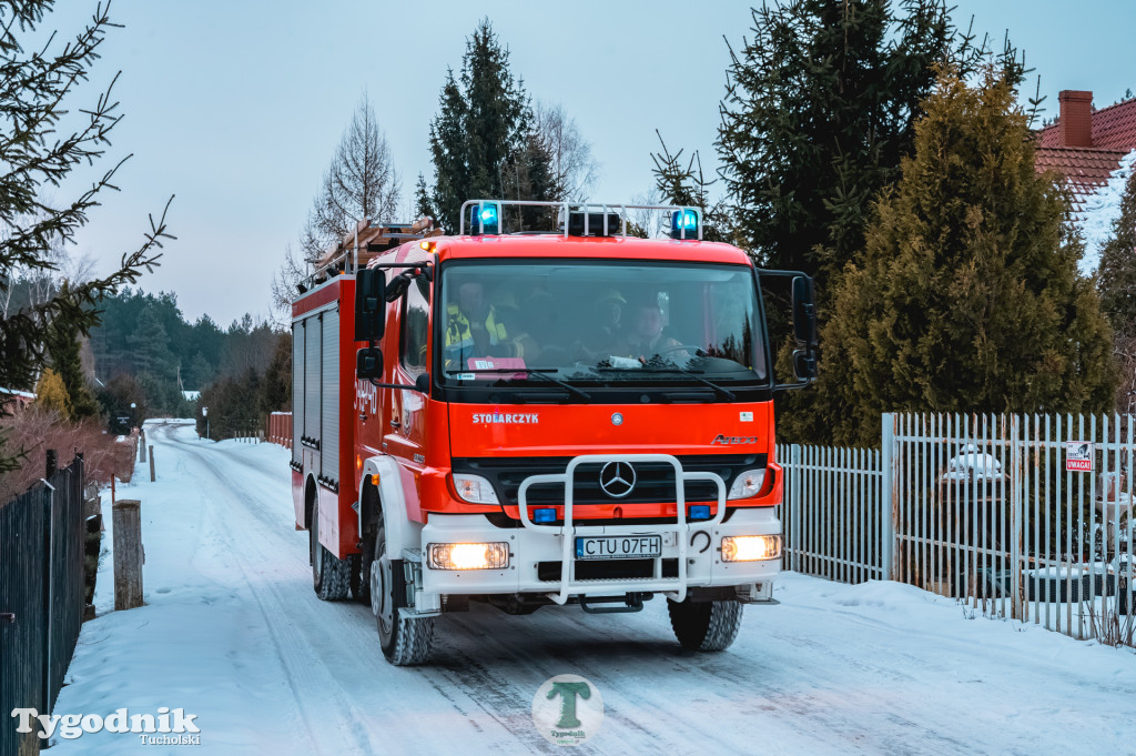 Pożar w gminie Cekcyn! Strażacy ruszyli do akcji w sobotę rano