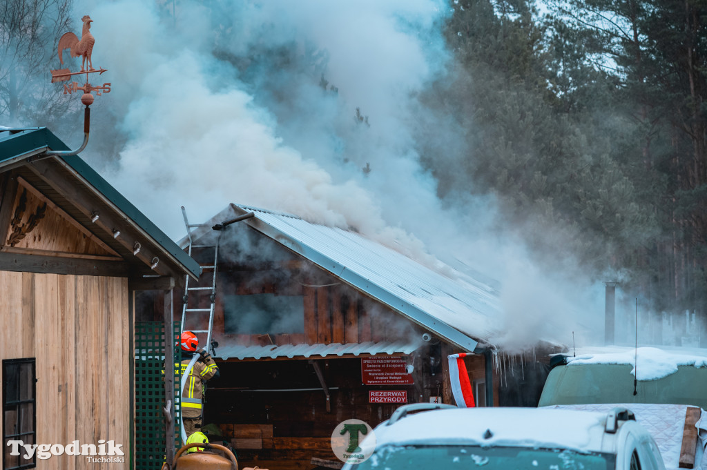 Pożar w gminie Cekcyn! Strażacy ruszyli do akcji w sobotę rano