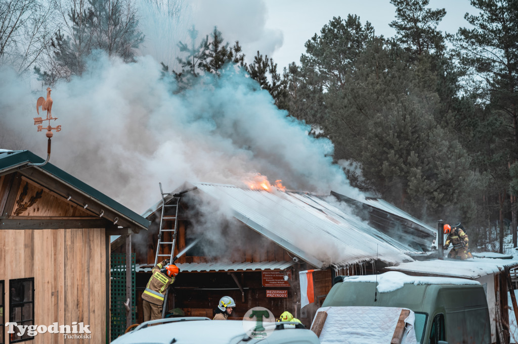 Pożar w gminie Cekcyn! Strażacy ruszyli do akcji w sobotę rano