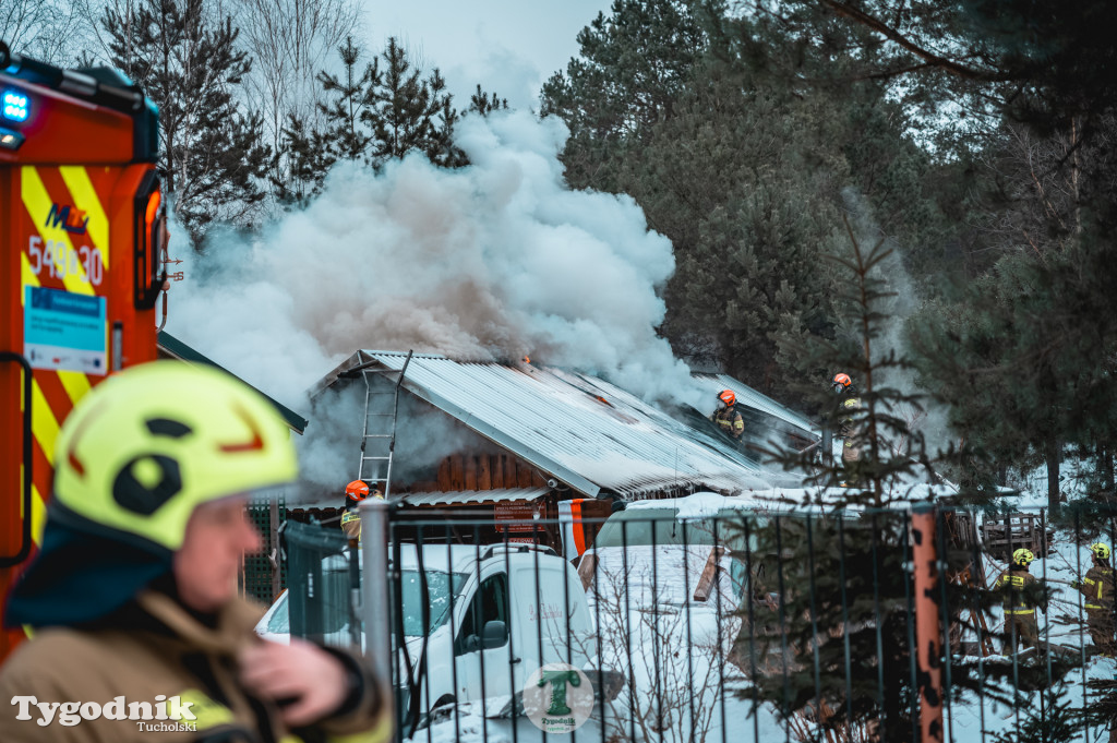 Pożar w gminie Cekcyn! Strażacy ruszyli do akcji w sobotę rano