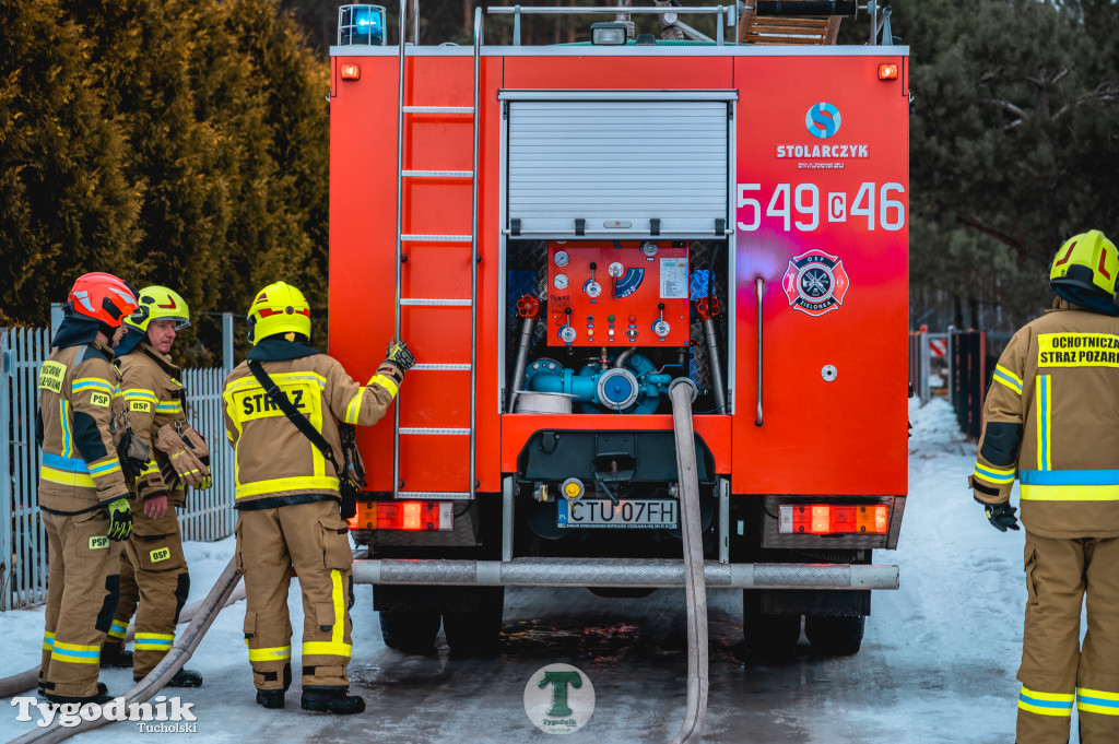 Pożar w gminie Cekcyn! Strażacy ruszyli do akcji w sobotę rano