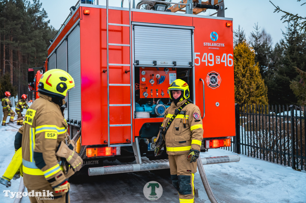 Pożar w gminie Cekcyn! Strażacy ruszyli do akcji w sobotę rano