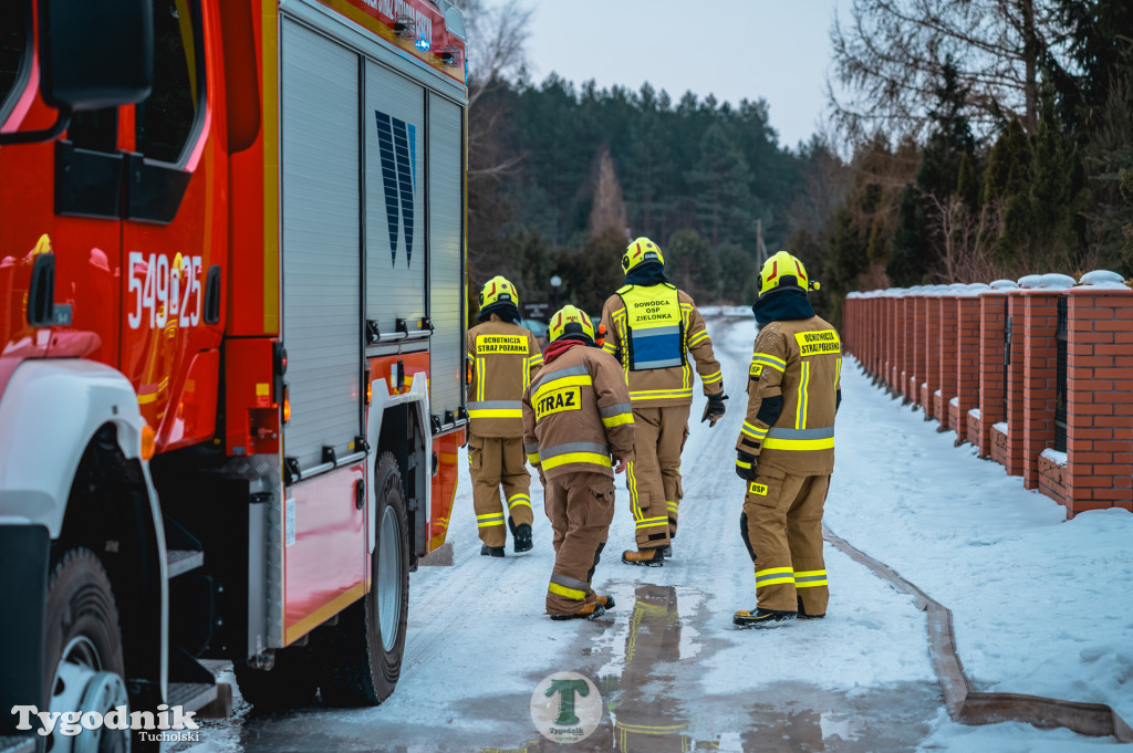 Pożar w gminie Cekcyn! Strażacy ruszyli do akcji w sobotę rano