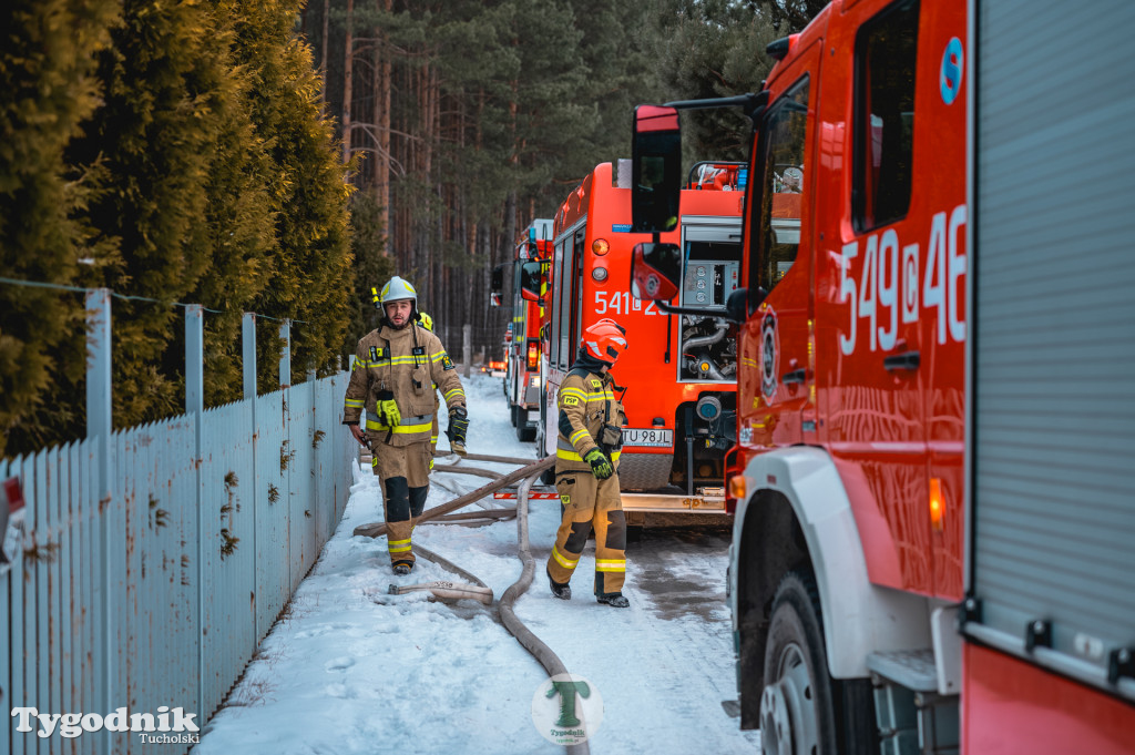 Pożar w gminie Cekcyn! Strażacy ruszyli do akcji w sobotę rano