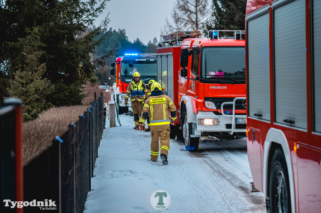 Pożar w gminie Cekcyn! Strażacy ruszyli do akcji w sobotę rano