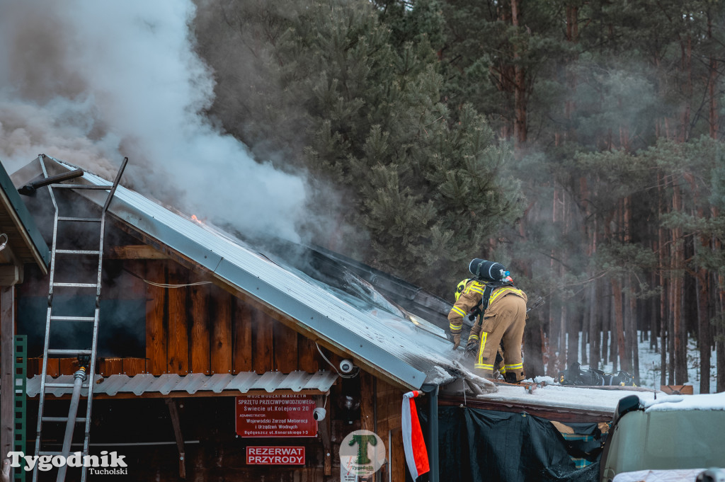 Pożar w gminie Cekcyn! Strażacy ruszyli do akcji w sobotę rano