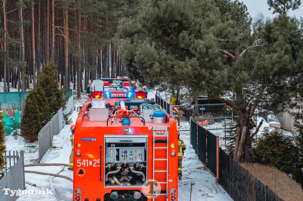 Pożar w gminie Cekcyn! Strażacy ruszyli do akcji w sobotę rano