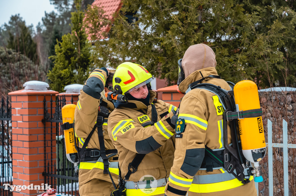 Pożar w gminie Cekcyn! Strażacy ruszyli do akcji w sobotę rano