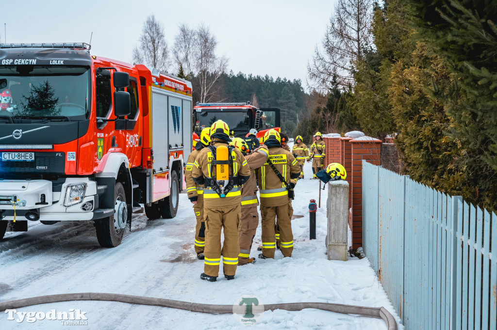 Pożar w gminie Cekcyn! Strażacy ruszyli do akcji w sobotę rano