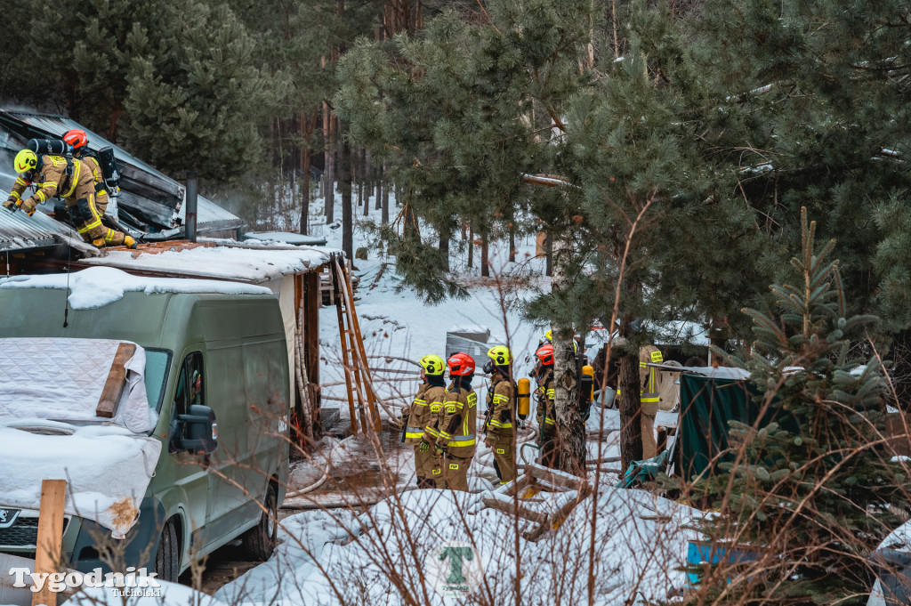 Pożar w gminie Cekcyn! Strażacy ruszyli do akcji w sobotę rano