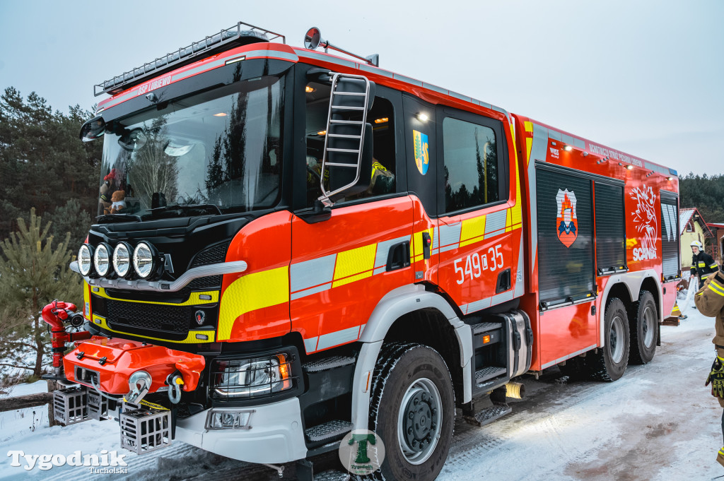 Pożar w gminie Cekcyn! Strażacy ruszyli do akcji w sobotę rano