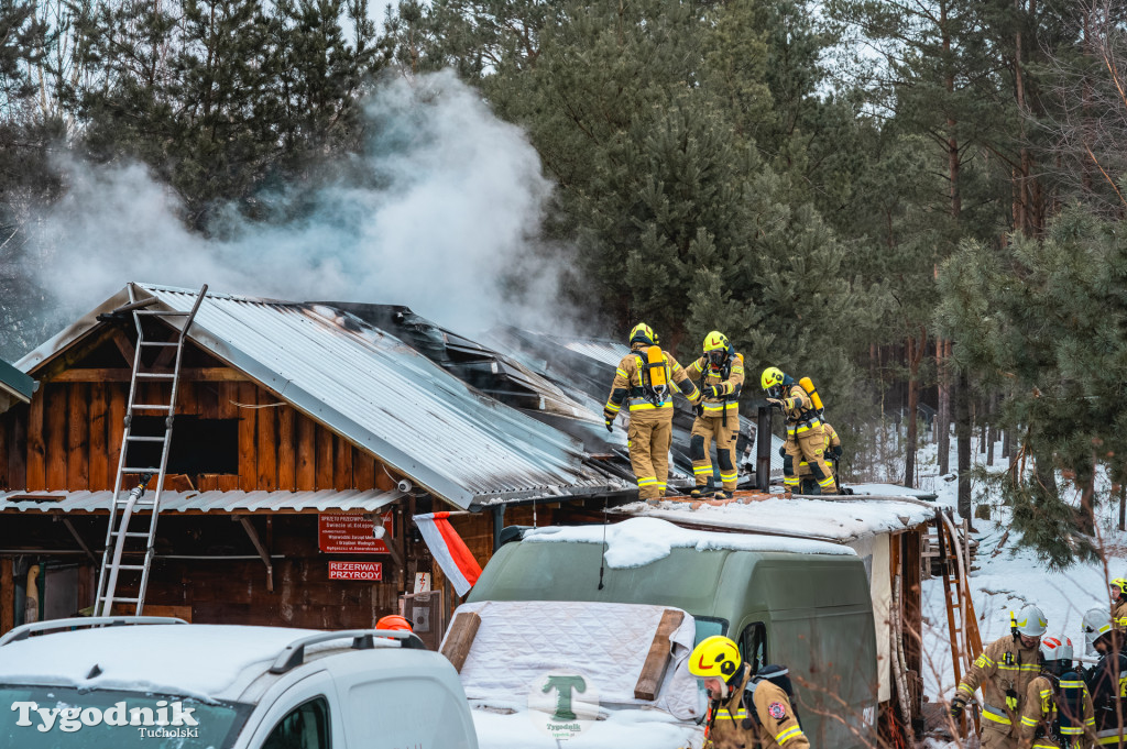 Pożar w gminie Cekcyn! Strażacy ruszyli do akcji w sobotę rano
