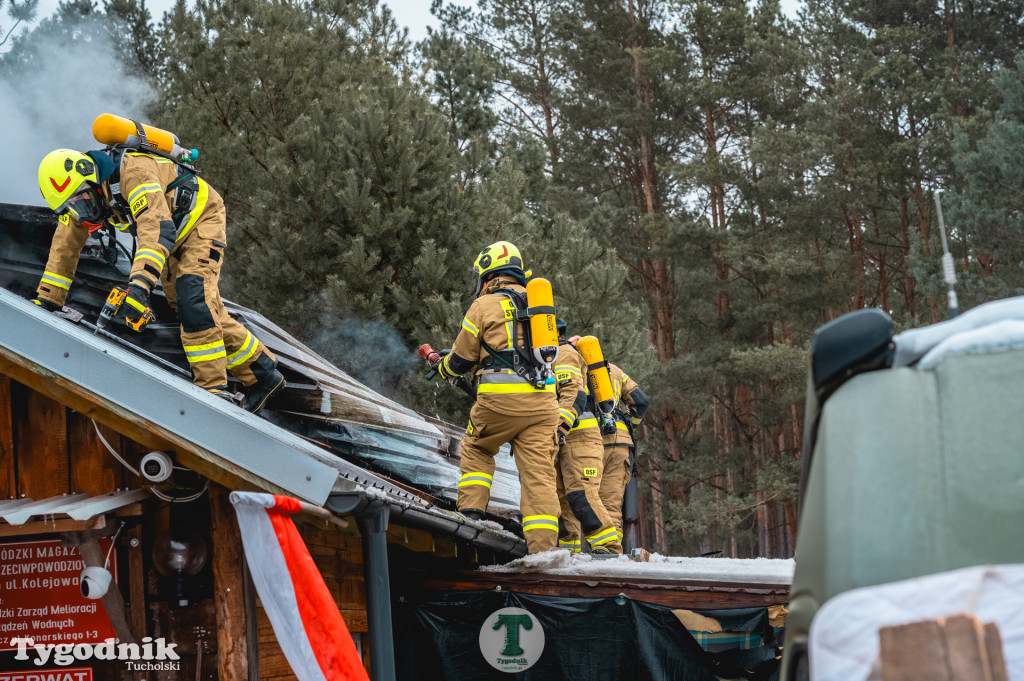 Pożar w gminie Cekcyn! Strażacy ruszyli do akcji w sobotę rano
