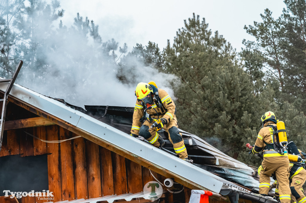 Pożar w gminie Cekcyn! Strażacy ruszyli do akcji w sobotę rano